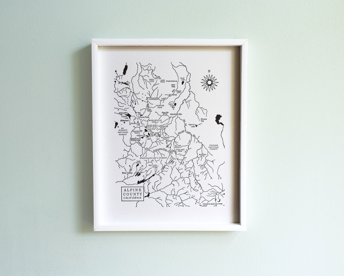 Alpine County California Map