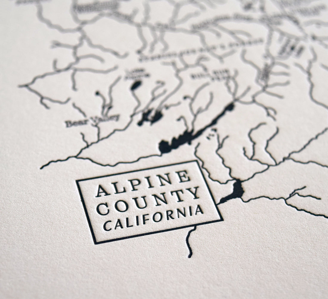 Alpine County California Map