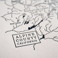 Alpine County California Map