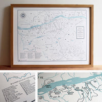 Columbia River Gorge and Mount Hood, Oregon Map