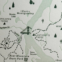 Hudson Highlands, New York Map