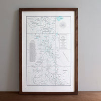 John Muir Trail and the High Sierra Map