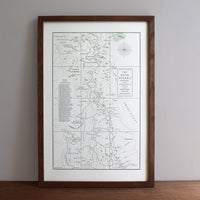 John Muir Trail and the High Sierra Map