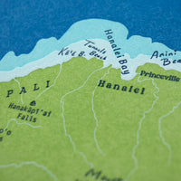 Kauai, Hawaii, Map