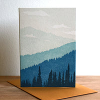 Mountain Skyline Card