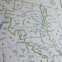 North Cascades National Park. Washington Map