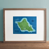 Oahu, Hawaii Map