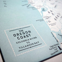 Oregon Coast Map, Columbia River to Tillamook Bay Map