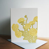 Ranunculus Flower Card