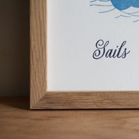 Clipper Ship Sail Chart