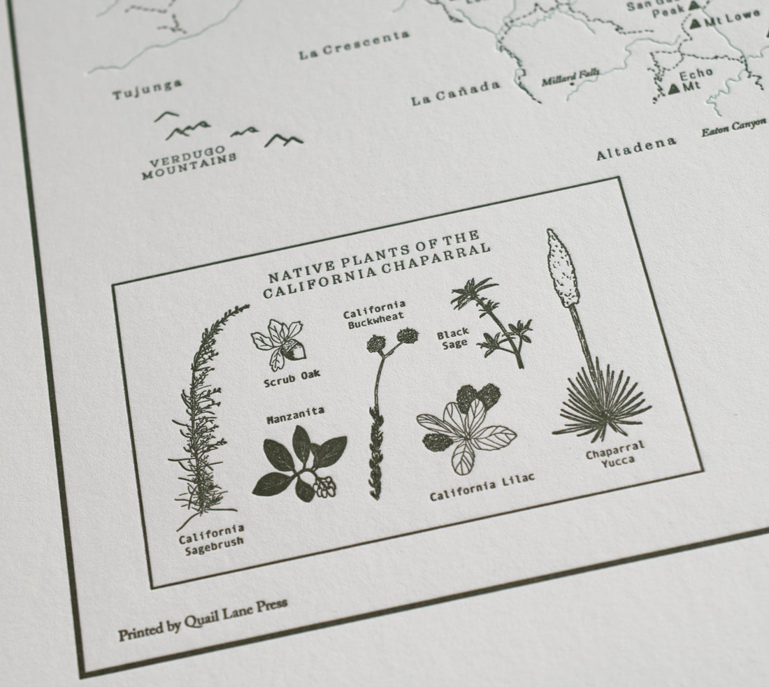 San Gabriel Mountains, Los Angeles County Map