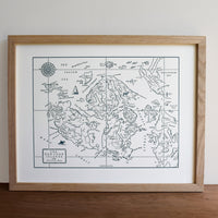 San Juan Islands, Washington Map