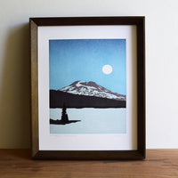 Moonrise, South Sister Oregon Print