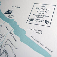 Forest Park and the Wildwood Trail Map