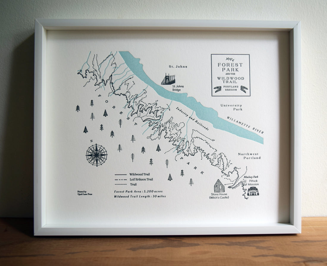 Forest Park and the Wildwood Trail Map