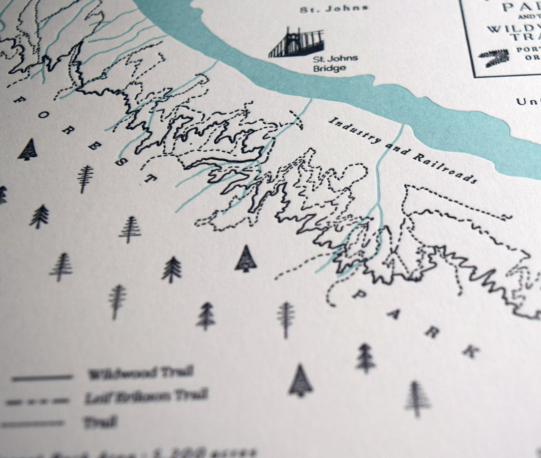 Forest Park and the Wildwood Trail Map