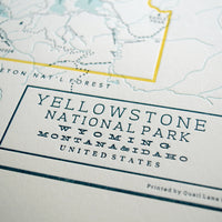 Yellowstone National Park Map
