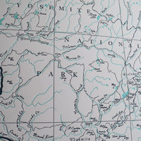Yosemite National Park Map