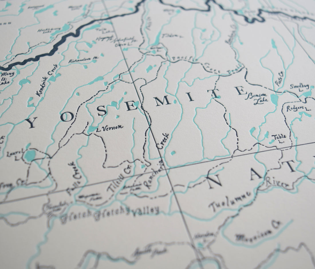 Yosemite National Park Map