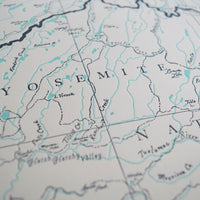 Yosemite National Park Map