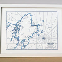 Map of Cape Ann Massachusetts along the Atlantic Coast of the United States