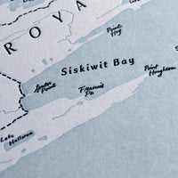 Isle Royale National Park United States Art Map