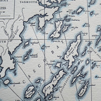 Portland, Maine, Letterpress Map