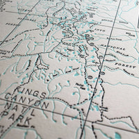 Yosemite and Kings Canyon Map