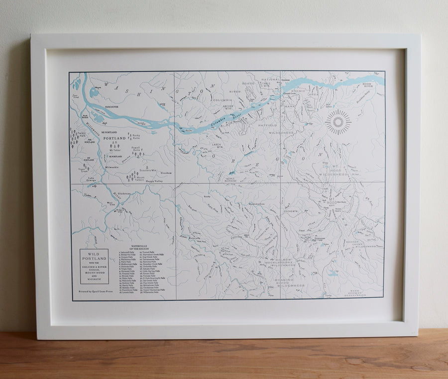 Wild Portland, the Columbia River Gorge and Mt Hood Map