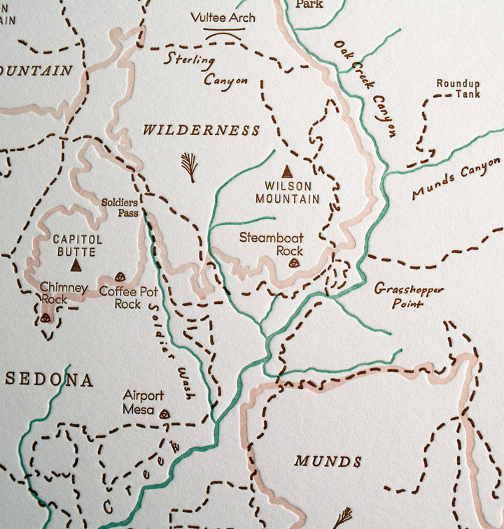 Sedona Arizona Trail Map