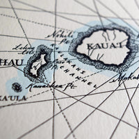 Map of the Hawaiian Islands