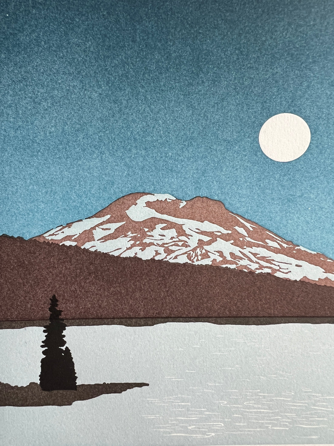 Moonrise, South Sister Print
