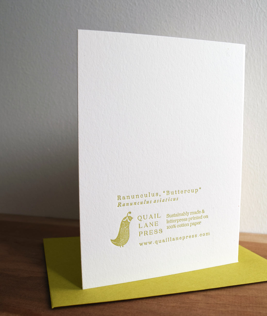 Ranunculus Flower Card