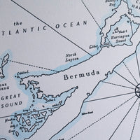Bermuda, Letterpress Map