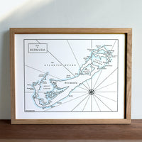 Bermuda, Letterpress Map
