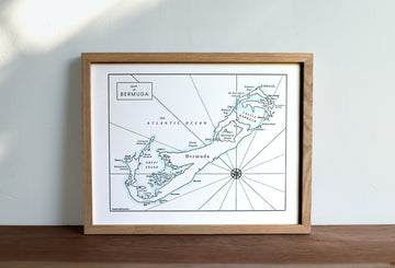 Bermuda, Letterpress Map