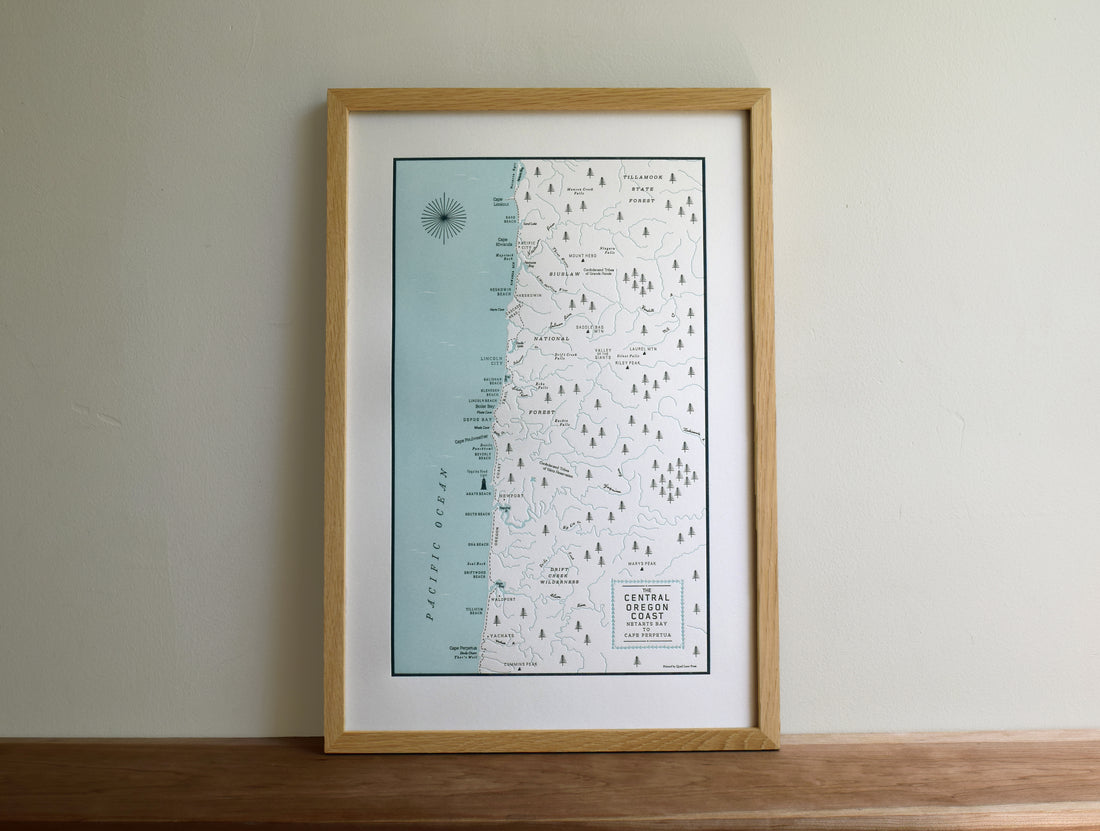 Central Oregon Coast Map