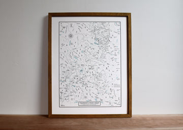 Colorado Map, The Front Range from Fort Collins to Colorado Springs