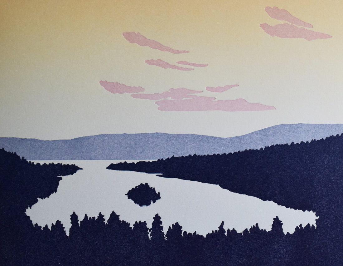 Emerald Bay Sunset Print