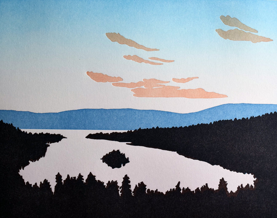 Emerald Bay Sunset Print