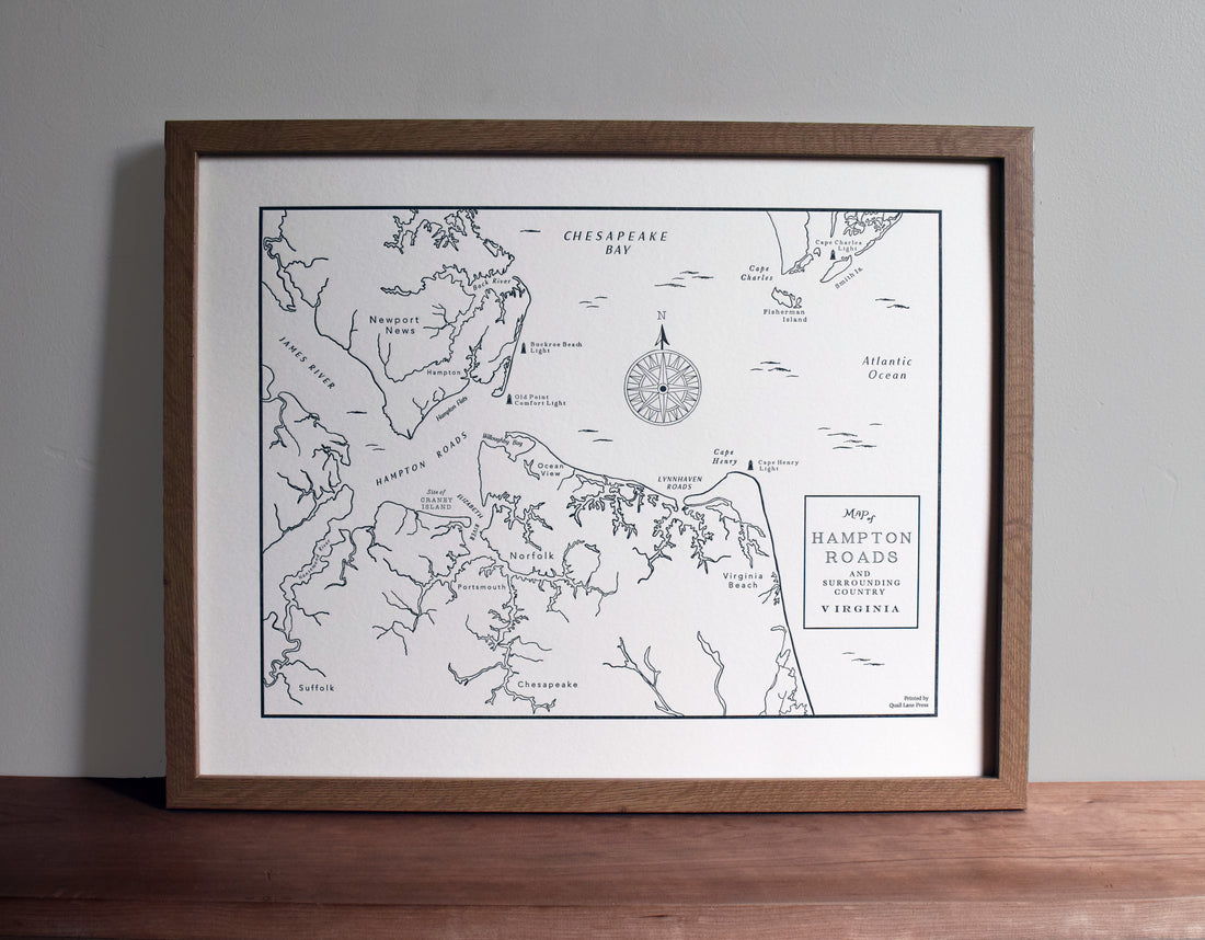 Hampton Roads, Virginia Map
