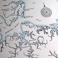 Hampton Roads, Virginia Map
