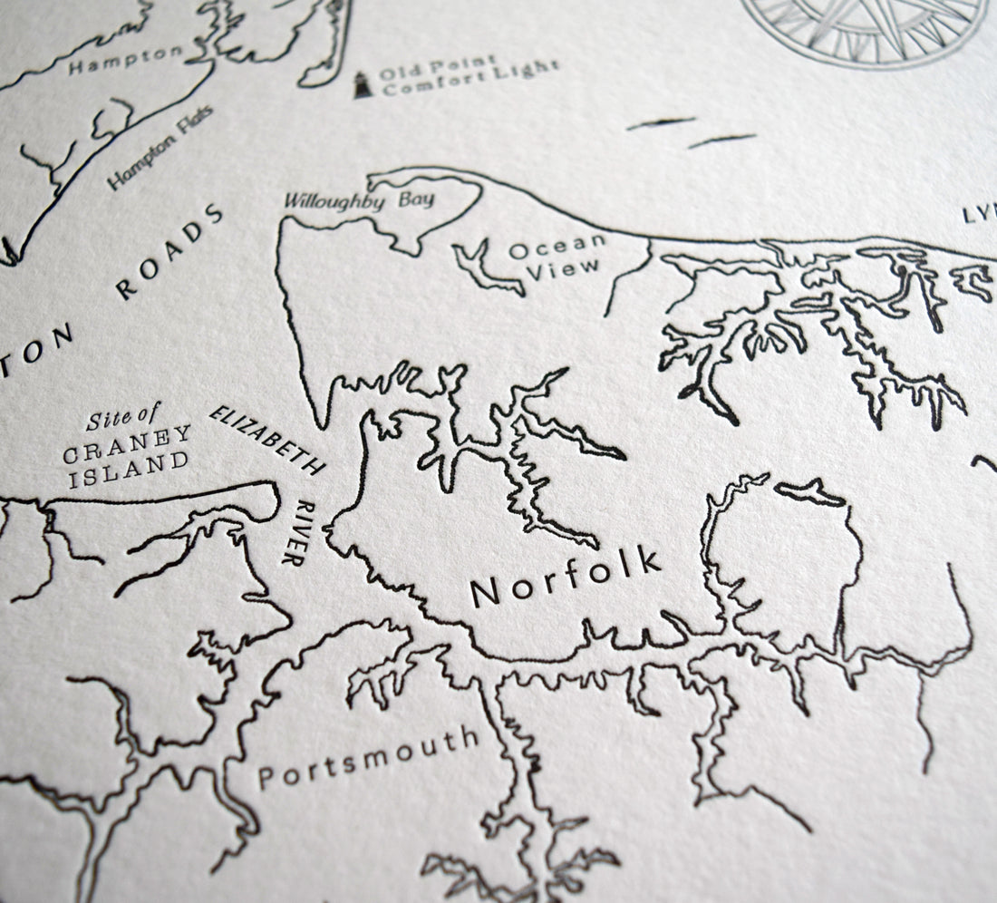 Hampton Roads, Virginia Map