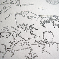 Hampton Roads, Virginia Map