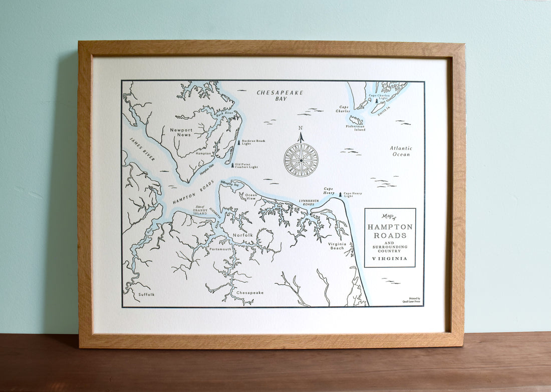 Hampton Roads, Virginia Map