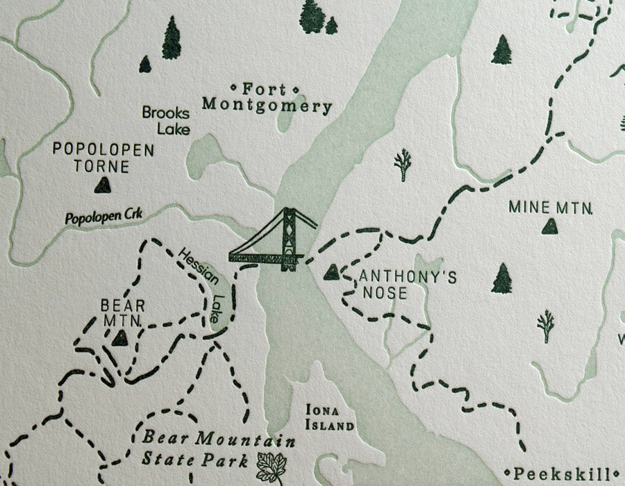 Hudson Highlands, New York Map