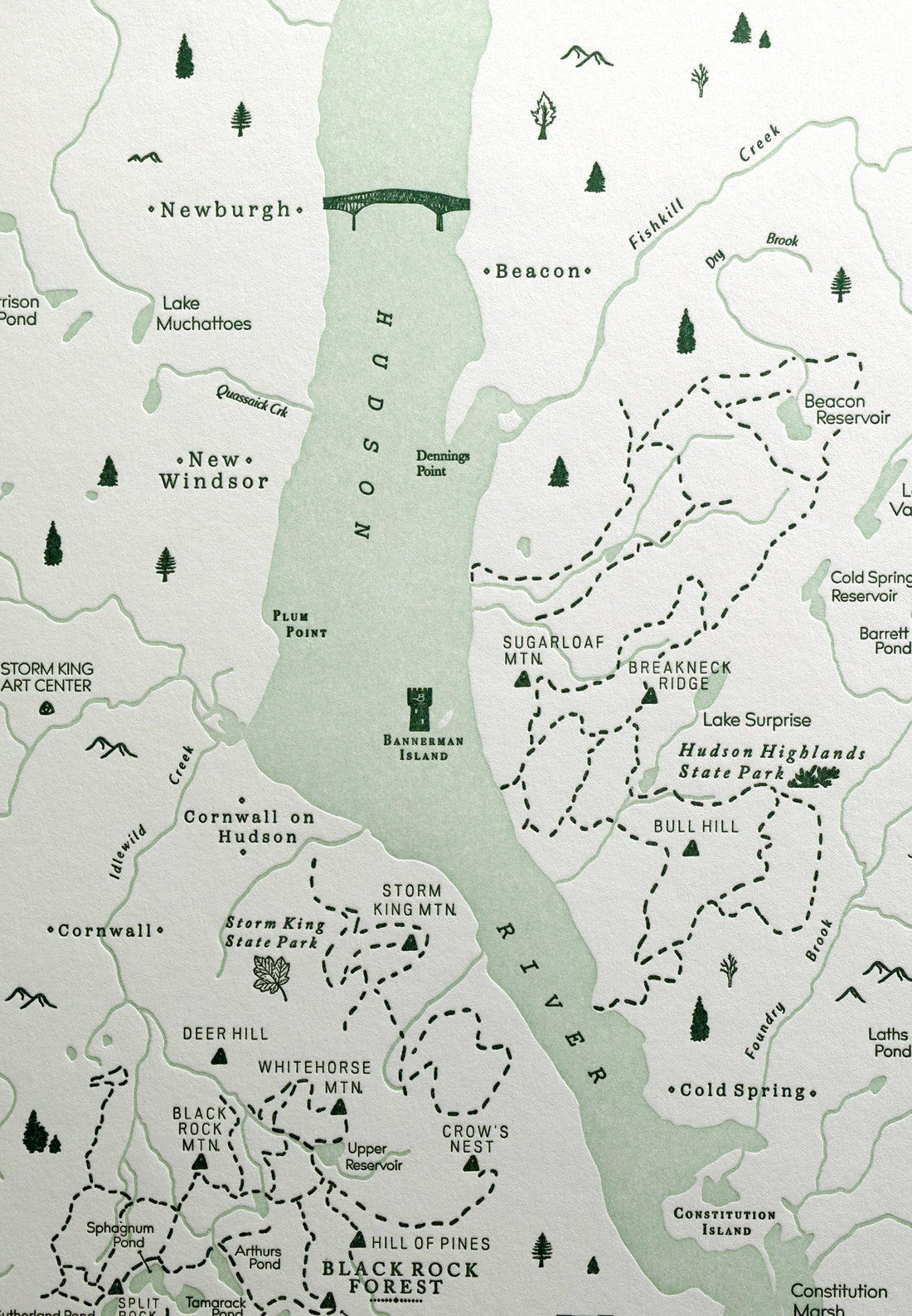 Hudson Highlands, New York Map