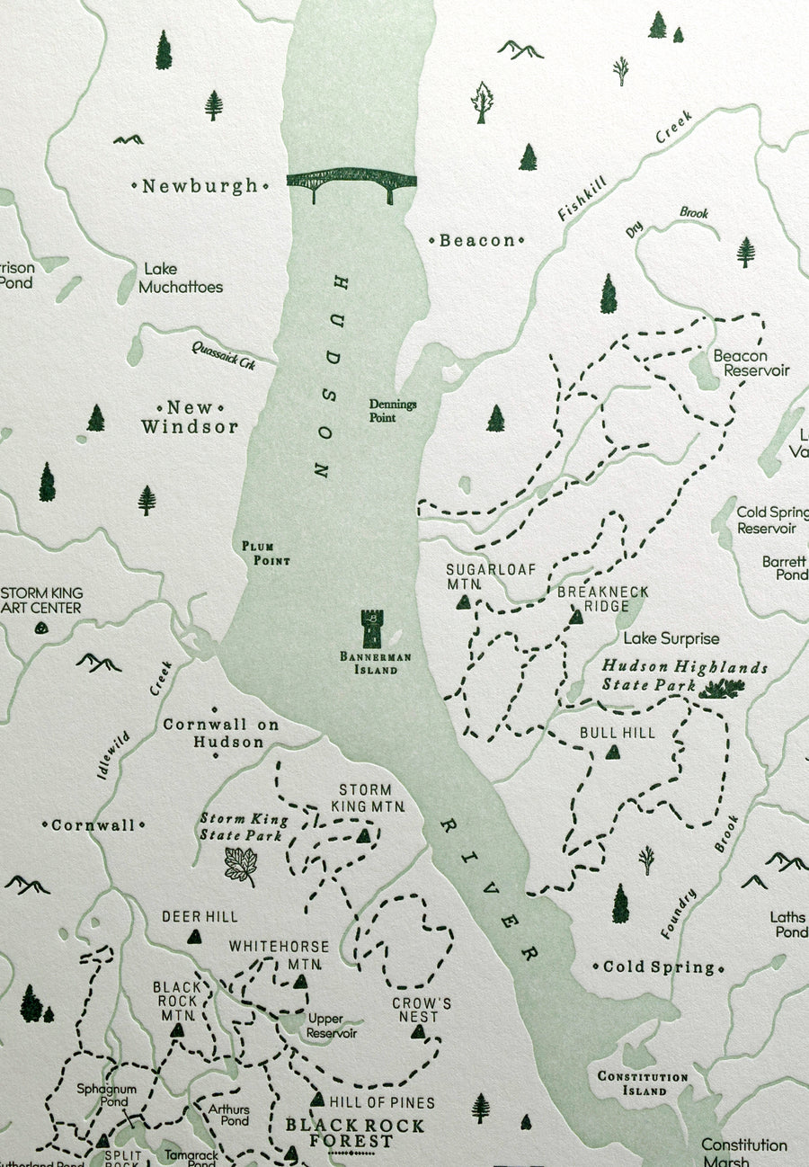 Hudson Highlands, New York Map