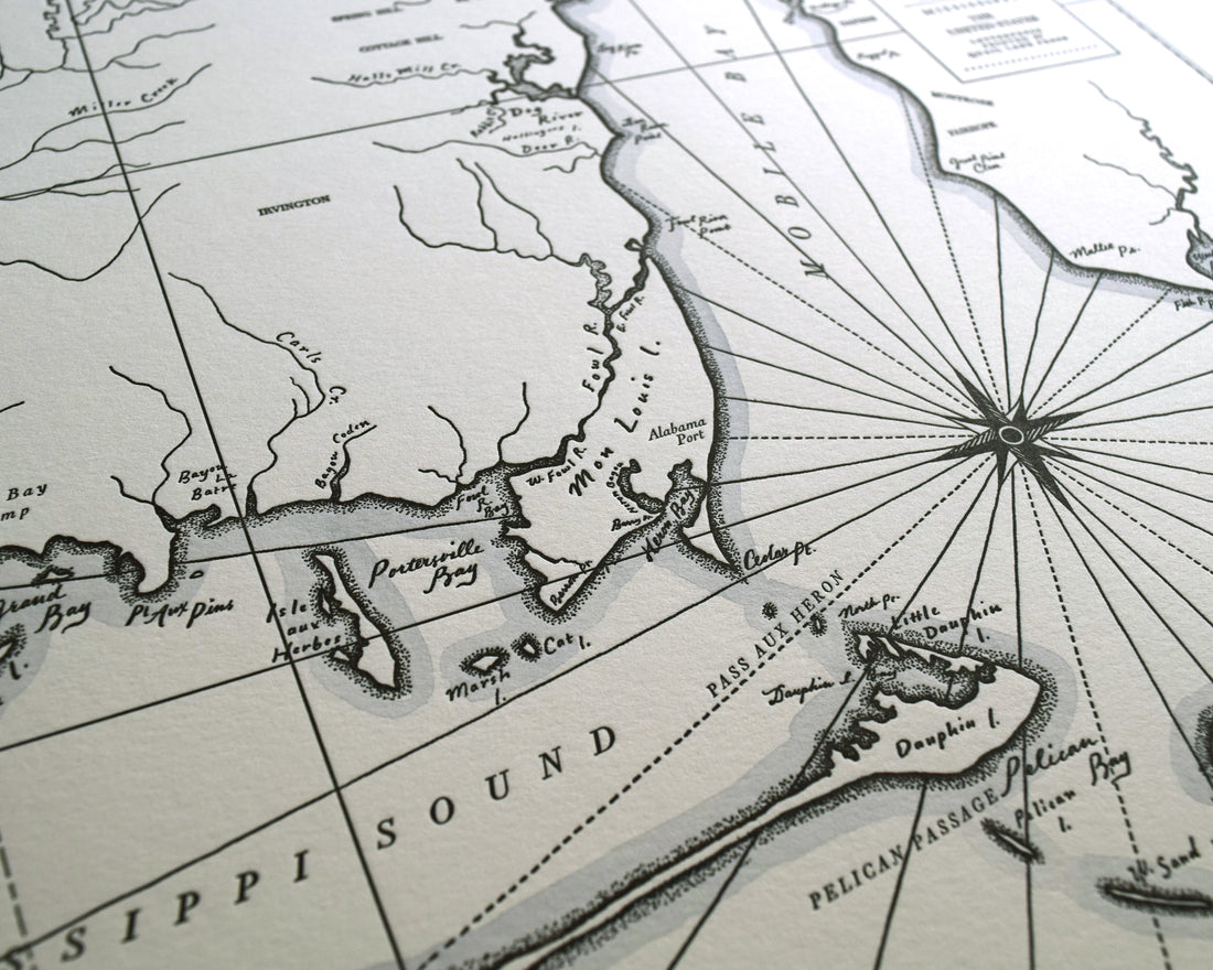 Mobile Bay, Alabama Map