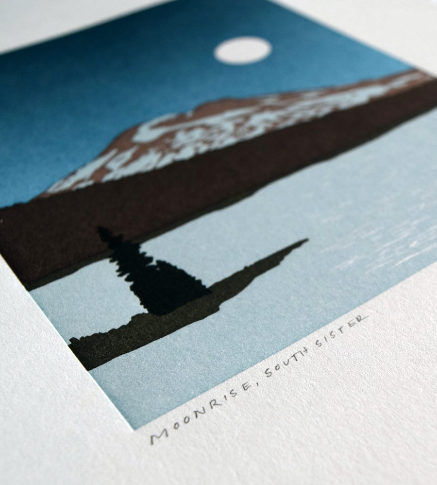 Moonrise, South Sister Print